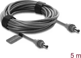 Delock DC 5,5 x 2,1 mm į DC 5,5 x 2,1 mm kabelis, suderinamas su Starlink Mini, 5 m, pilkas (91825)