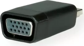 SECOMP STANDARD HDMI į VGA adapteris su garsu, HDMI male į VGA female, Full HD 1080p, juodas S3208