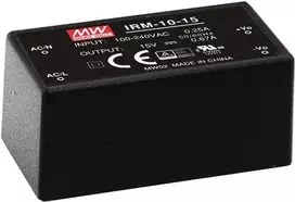 MEAN WELL IRM-10-24 - 10 W - 85 - 264 V - ITE EN/UL/IEC 60950 - juodas - 25,4 mm - 45,7 mm