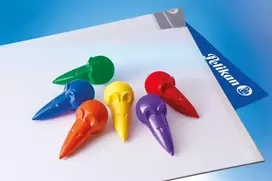 Pelikan 804073 vaško kreidelių rinkinys, 6 skirtingų spalvų, kartoninėje dėžutėje