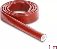 Delock ugniai atsparus silikonu dengtas stiklo pluošto apsauginis vamzdelis 1 m x 10 mm raudonas 19093