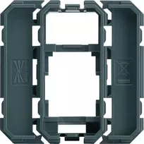 Hager WXF202 Keystone adapterio rėmelis 1xRJ45 moduliui, poliarinė balta