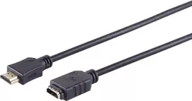 SHIVERPEAKS S/CONN maksimalaus ryšio HDMI prailginimo kabelis, HDMI male į HDMI female, auksuoti kontaktai, 4K Ultra HD, 3D, HEAC, 5,0 m (77479-5.0)