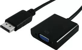 SECOMP STANDARD DisplayPort į VGA adapterio kabelis, DP male į VGA female, 1 m, juodas (S3201-10)