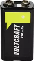VOLTCRAFT 9 V blokinė įkraunama baterija NiMH 270 mAh 8,4 V paruošta naudoti 1 vnt. (VC-17665965)