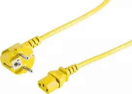 SHIVERPEAKS BS09-05182 geltonas 1,8 m maitinimo laidas CEE 7/7 – IEC C13