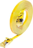 Wirewin Cat6a U/FTP plonas Ethernet tinklo kabelis RJ45 1,5 m geltonas PKW-STP-SLIM-K6A 1.5 GE