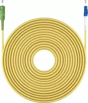 Wentronic Goobay 59654 20m SC/APC į LC/UPC OS2 vienmodis šviesolaidinis pataisos kabelis, LSZH, geltonas