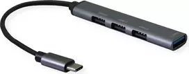 SECOMP STANDARD USB 2.0 šakotuvas, USB-C jungtis, 4x USB-A prievadai (3x USB 2.0 + 1x USB 3.2 Gen1) (S3017)