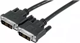 EXERTIS CONNECT DVI-D Single Link kabelis 5m, 18+1 kontaktų, auksuoti, dvigubai ekranuoti, juodas 127485