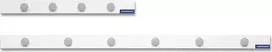 MAGNETOPLAN HOLTZ magnetoplan magnetinės juostos rinkinys, 1000 x 50 mm, balta lipni magnetinė juosta + 6 pilki apvalūs magnetai (16271M)