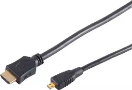 SHIVERPEAKS BS77472-3 HDMI laidas 2m Type A į Micro D juodas