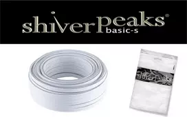 SHIVERPEAKS BS06-15106 garso kabelis urmu 25 m baltas 2x0.14mm²