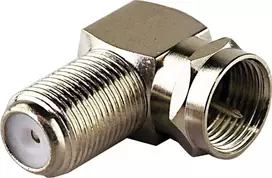 Schwaiger WAD8321531 F kampinis adapteris, F kištukas – F lizdas, sidabrinis, 2 vnt.