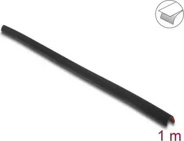 Delock PVC lipni briaunų apsauginė juosta 35 x 35 mm, 1 m, juoda 18491