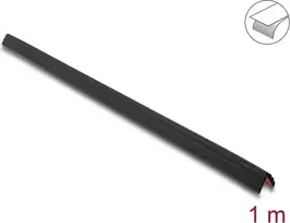 Delock PVC lipnus briaunų apsaugos profilis, 40 x 40 mm, 1 m, juodas 18492