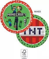 Procos Minecraft popierinės lėkštės 23 cm, 8 vnt. 95441