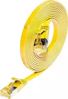 Wirewin Cat6a U/FTP plonas tinklo kabelis, 0,5 m, geltonas, RJ45, 10GbE, 500MHz PKW-STP-SLIM-K6A 0.5 GE