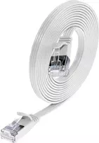 Wirewin Triotronik Cat6 U/FTP plonas Ethernet tinklo kabelis, RJ45 vyriškas-vyriškas, 2m, baltas, Gigabit 1Gbps, 250MHz, PVC apvalkalas PKW-STP-SLIM-KAT6 2.0 WS