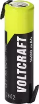 VOLTCRAFT Mignon AA akumuliatorius NiMH 1,2 V 1400 mAh High-Current su Z-Solder Tag, paruoštas naudoti (1 vnt.) VC-17666040