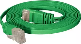 TECLINE High Quality Flat U/UTP Cat 6 tinklo kabelis, žalias, 7,5 m 77807G
