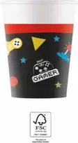 Procos Gaming Party Popieriniai Puodeliai 200 ml, 8 vnt. (93771)