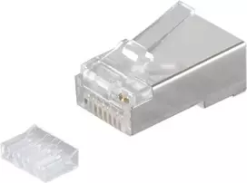 SHIVERPEAKS S/CONN maximum connectivity Cat.6a ekranuotas RJ45 modulinis kištukas, 8P8C, auksu padengti 50µ kontaktai, su įstatymo pagalbininku (72061-R)