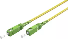 Wentronic Goobay 59641 OS2 vienmodis šviesolaidinis sujungimo kabelis, SC/APC į SC/APC, 5 m, geltonas, LSZH