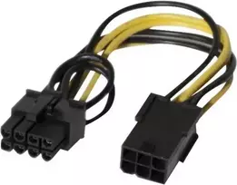 EXERTIS CONNECT PCI Express 6-Pin į 8-Pin maitinimo adapterio kabelis vaizdo plokštėms (146695)