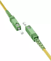 Wentronic Goobay 59640 OS2 vienmodis šviesolaidinis patch laidas, SC/APC į SC/APC, 3 m, geltonas