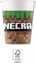 Procos Minecraft popierinės puodeliai 250 ml, 8 vnt. 95442