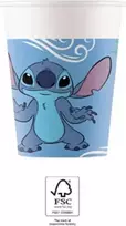 Procos Stitch & Angel popieriniai puodeliai 200ml, 8 vnt. | Disney Lilo & Stitch vakarėlio puodeliai 96795