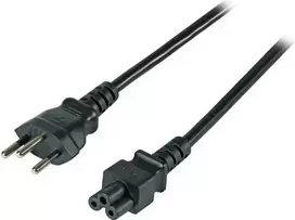 EFB EK495.1,8 maitinimo laidas nuo Swiss Type 12 iki IEC C5, 1,8 m, juodas, 3 x 0,75 mm²