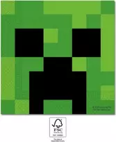 Procos Minecraft Party 2 sluoksnių popierinės servetėlės, 20 vnt. (95443)