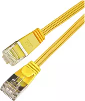 Wirewin Triotronik Cat6 U/FTP plonas Ethernet tinklo kabelis, 0,25 m, RJ45 vyriškas-vyriškas, geltonas PKW-STP-SLIM-KAT6 0.25 GE