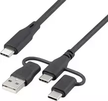 Renkforce USB 2.0 USB-C įkrovimo kabelis 3m juodas RF-6615910