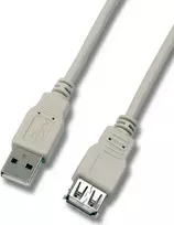 EFB USB 2.0 prailginimo laidas 1,8 m High Speed Type A male to female juodas K5248.1,8