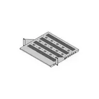SCHROFF 19 colių fiksuota lentyna, 430 x 400 mm naudojamas plotas, šviesiai pilka RAL 7035, 1U, 25 kg apkrova