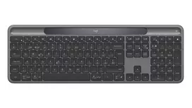 Logitech Signature Slim Solar+ K980 belaidė klaviatūra, grafito spalvos, šveicariška QWERTZ