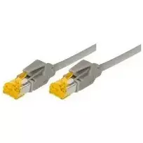 TECLINE Cat 6a S/FTP tinklo kabelis, PiMF, 50 m, pilkas, LSZH, 10Gbit/s, Hirose TM31 jungtys, Draka kabelis 72250
