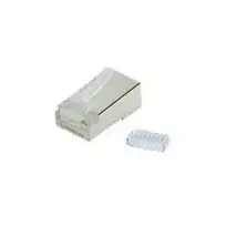 SHIVERPEAKS BASIC-S 100 vienetų Cat.6a ekranuoti RJ45 moduliniai kištukai 8P8C su auksuotais kontaktais BS72061-R
