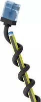 Goobay Ultraflexible CAT 6A tinklo kabelis Slim U/UTP juodas - itin trumpi jungtys, 0,25 m, 10Gbps 74238
