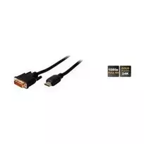 SHIVERPEAKS BASIC-S HDMI į DVI-D 24+1 kabelis, 1,0 m, auksuoti kontaktai, juodas BS77480