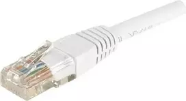 EXERTIS CONNECT Cat.6 U/UTP tinklo kabelis, 7m, baltas, RJ45, fiksatoriaus apsauga, 1Gbps, PVC 246788