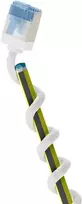 Wentronic Goobay itin lankstus Cat 6A plonas U/FTP tinklo kabelis, baltas, 0,25 m, 10Gbps, itin trumpi užkabinimo apsaugos jungtys 74327