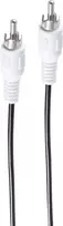 SHIVERPEAKS BASIC-S Mono RCA garso kabelis, 5,0 m, juodas, polietileno maišelyje BS40005