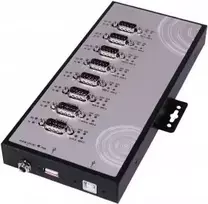 EXSYS EX-1348HMV 8 prievadų USB 2.0 į RS-232/422/485 serijinis adapteris su metaliniu korpusu ir FTDI lustu
