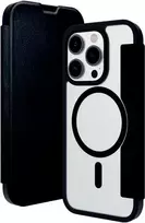 dbramante1928 Helsinki MagSafe Folio dėklas iPhone 15 Pro, juodos odos su 3 kortelių skyriais HE61CLBL1882