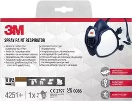 3M Pusinė kaukė 4251+BC1 mėlyna (4251+BC1)