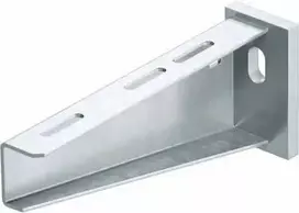 OBO Bettermann AW 55 31 FT sieninis/stiebinis konsolinis laikiklis, 310 mm iškyša, plieninis, karštai cinkuotas, su tvirtinimo plokšte 6418570